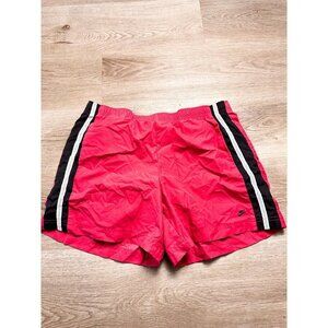 Nike Club Striped Pink Athletic Basic Shorts Medium Womens Active Athletic